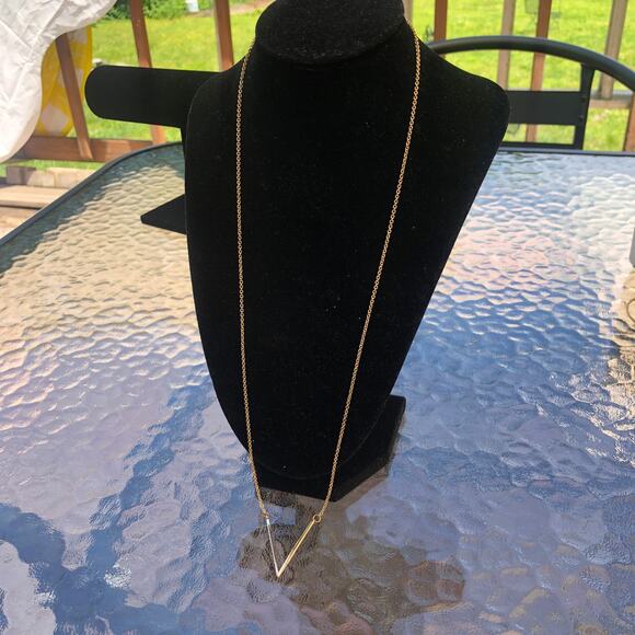 Aldo Vintage Women's Gold Tone Chain "V" Necklace - Picture 1 of 5